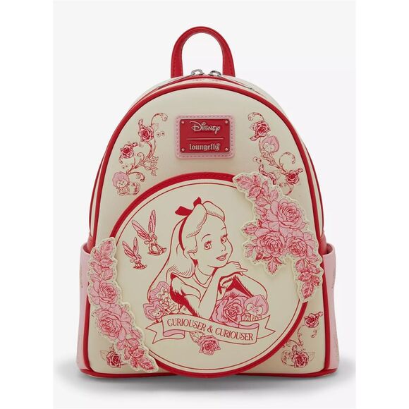 Loungefly Disney Alice in Wonderland Tonal Alice Floral Mini Backpack main image 4